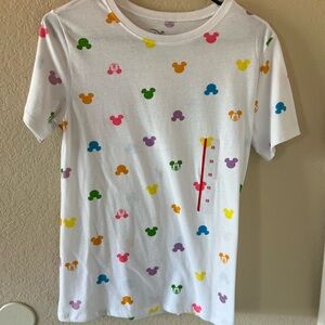 Disney Multicolor Mickey Mouse Short Sleeve Tee